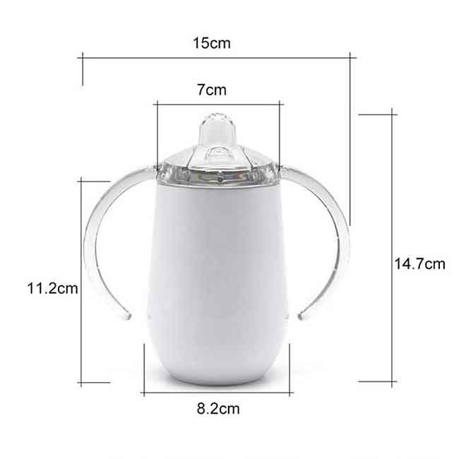 10oz sublimation sippy cup