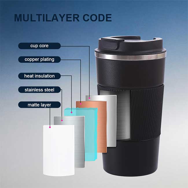 stainless steel reusable coffee cup