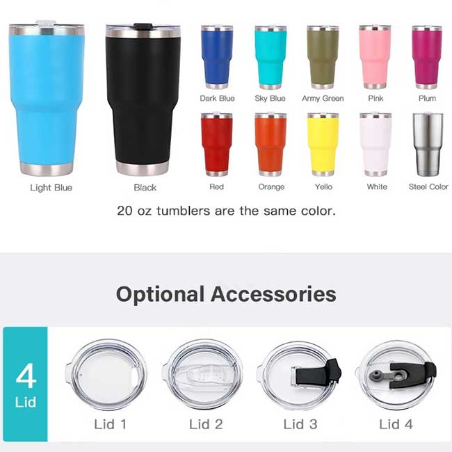 stainless steel double wall tumbler