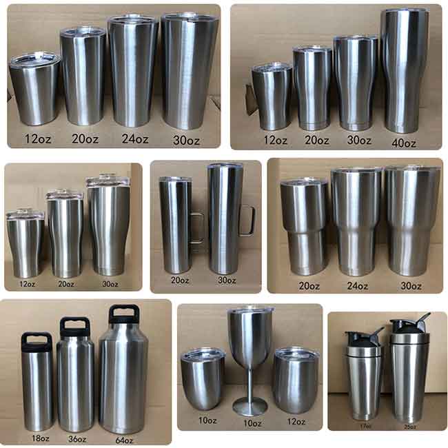 tumblers stainless steel vacuum insulated